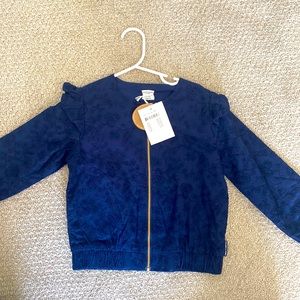 Girls Polarn O Pyret navy Jacket
